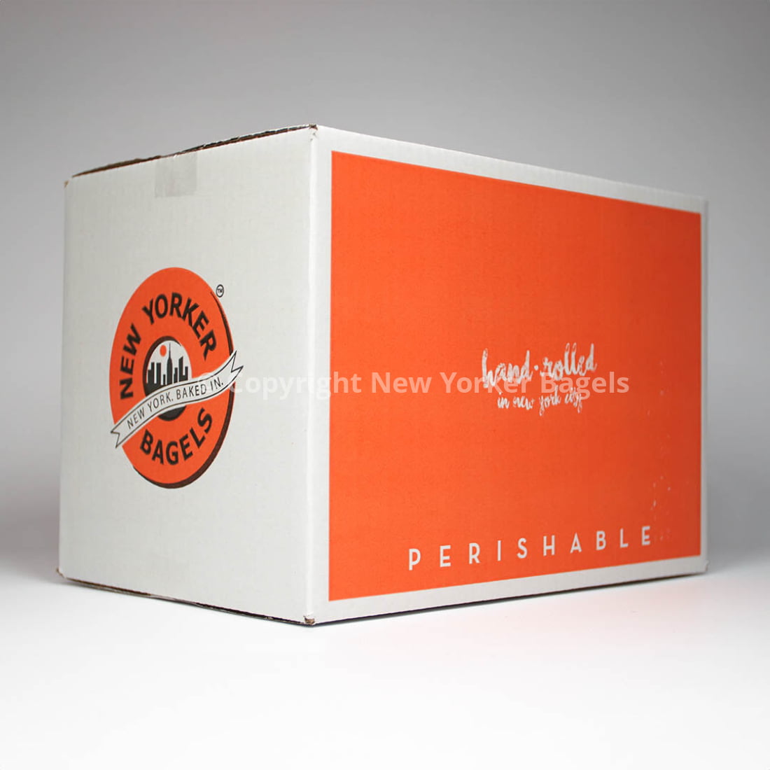 box of bagels from new york